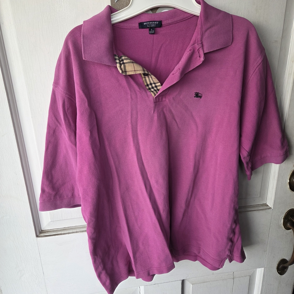 Burberry Pink Polo Shirt